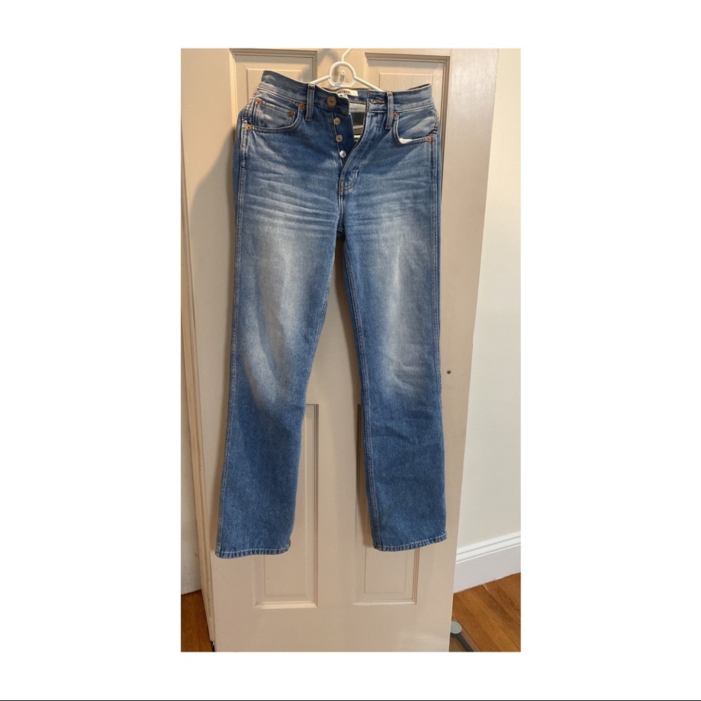 REDONE High rise loose broken in indigo - Picture 4 of 5